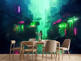 photo-wallpaper-neon-lit-cyberpunk-alley-with-a-lone-figure-on-rain-slicked-asphalt