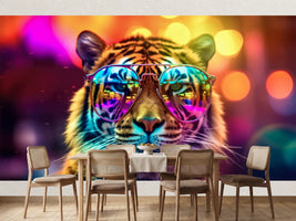 photo-wallpaper-tiger-in-aviator-glasses-under-neon-lights-and-colourful-bokeh