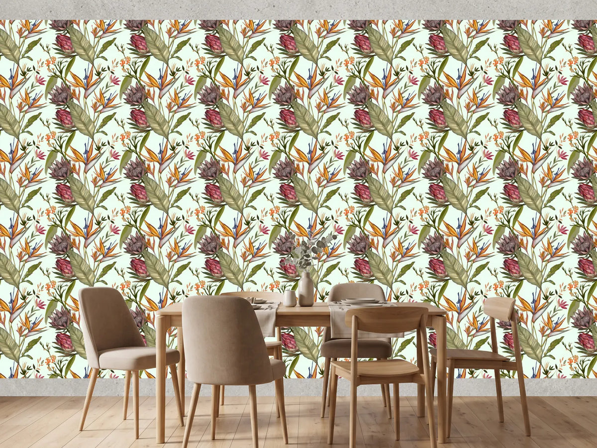 photo-wallpaper-exotic-floral-pattern