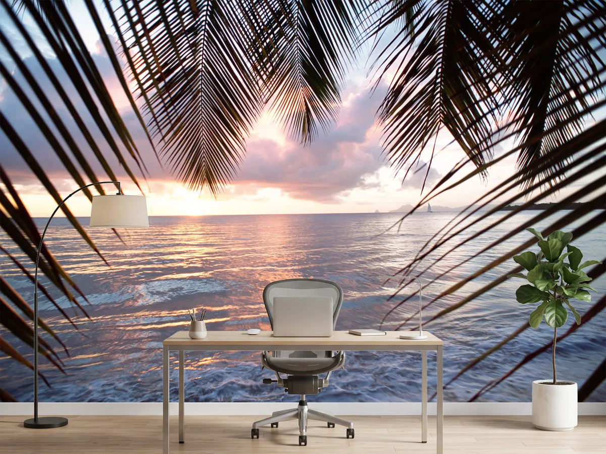 photo-wallpaper-under-palm-leaves