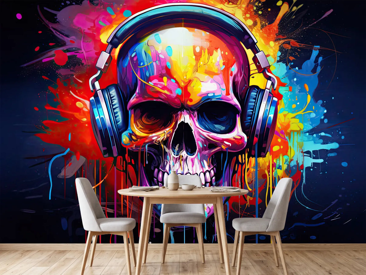 photo-wallpaper-skull-with-headphones-colorful-splashes-colorful-art-wallpaper-skull-with-headphones