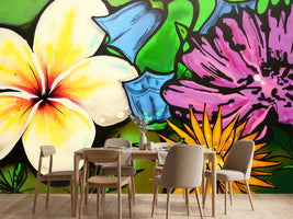 photo-wallpaper-graffiti-flowers