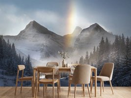 photo-wallpaper-snowy-mountain-sun-halo