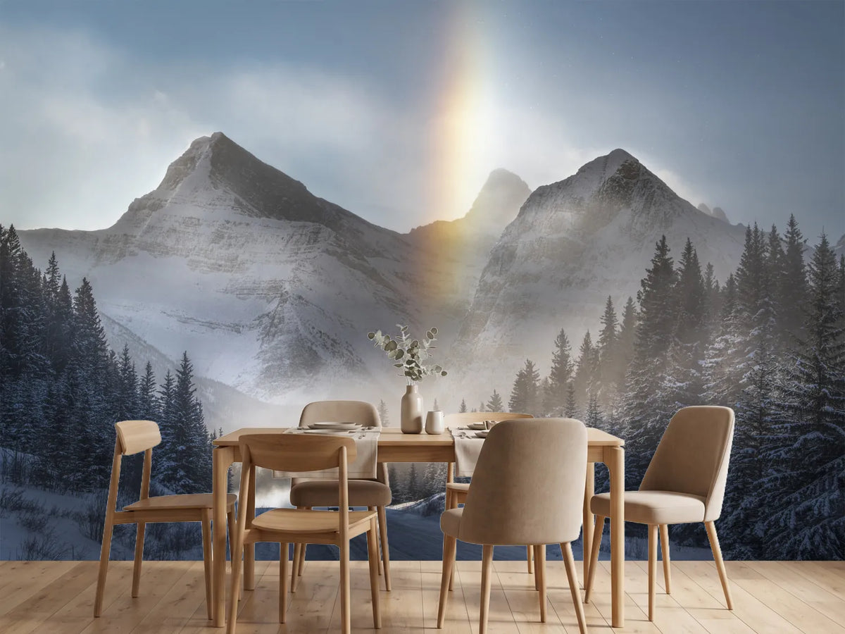 photo-wallpaper-snowy-mountain-sun-halo
