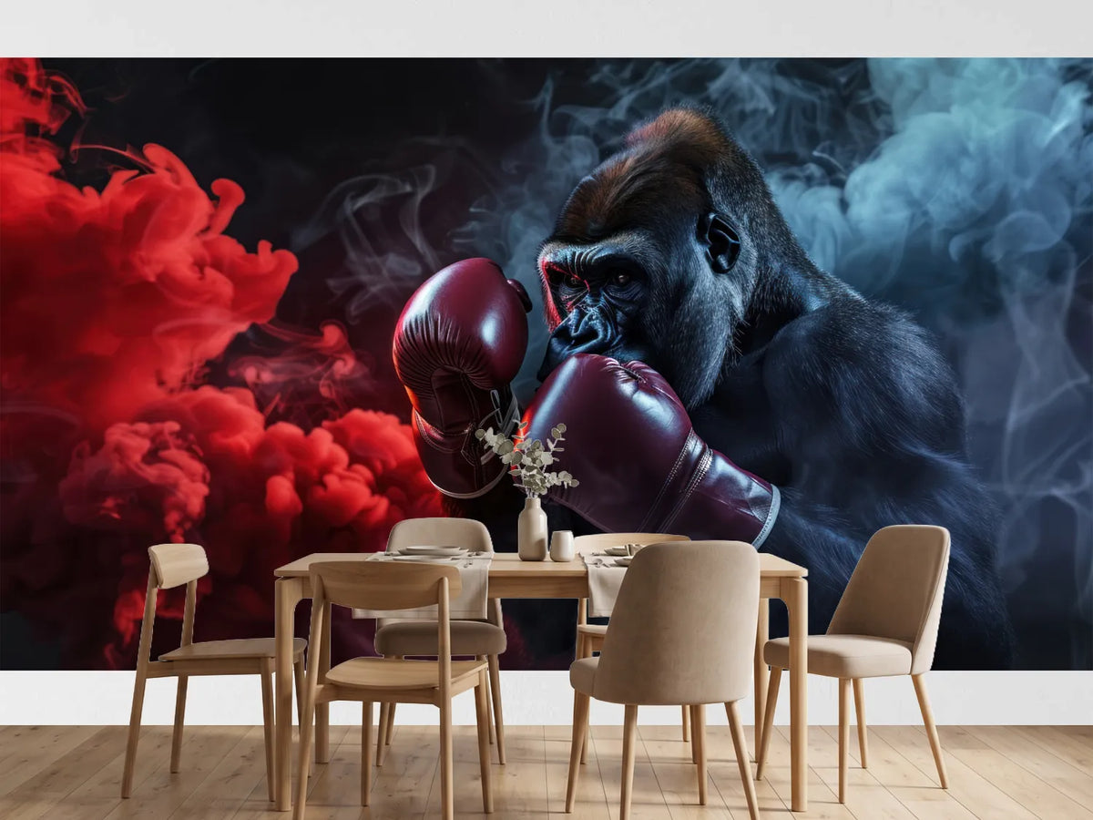 photo-wallpaper-gorilla-with-boxing-gloves-the-greatest-boxer-theme