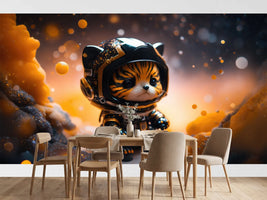 photo-wallpaper-tiger-cub-in-a-space-suit-amid-golden-cosmic-sparkle
