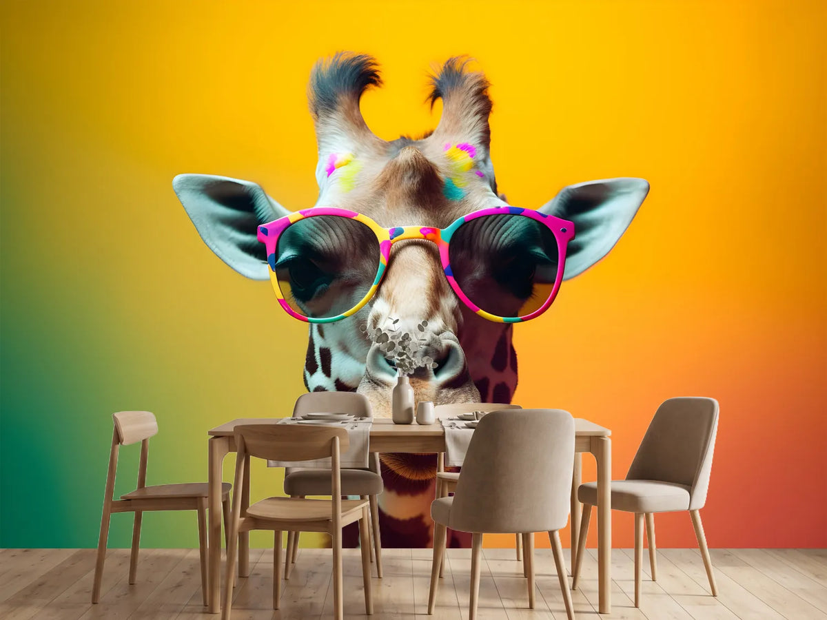 photo-wallpaper-giraffe-in-bright-sunglasses-against-a-vivid-yellow-backdrop