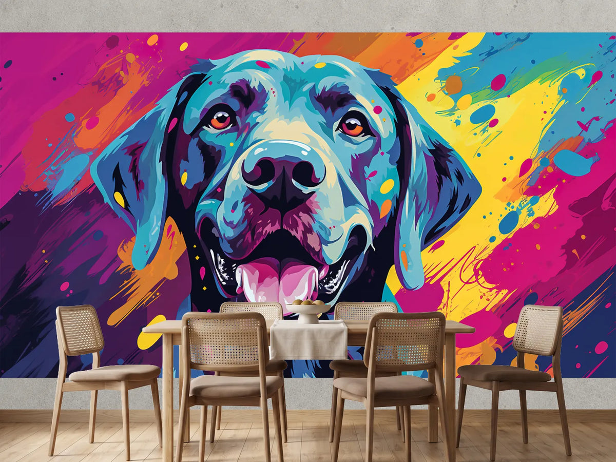 photo-wallpaper-labrador-in-a-pop-art-portrait-with-magenta-and-turquoise-splashes