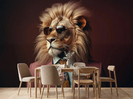 photo-wallpaper-lion-in-a-rose-pink-suit-with-aviator-sunglasses