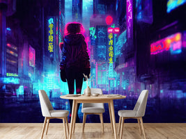 photo-wallpaper-silhouette-of-a-young-woman-in-a-neon-lit-city-night