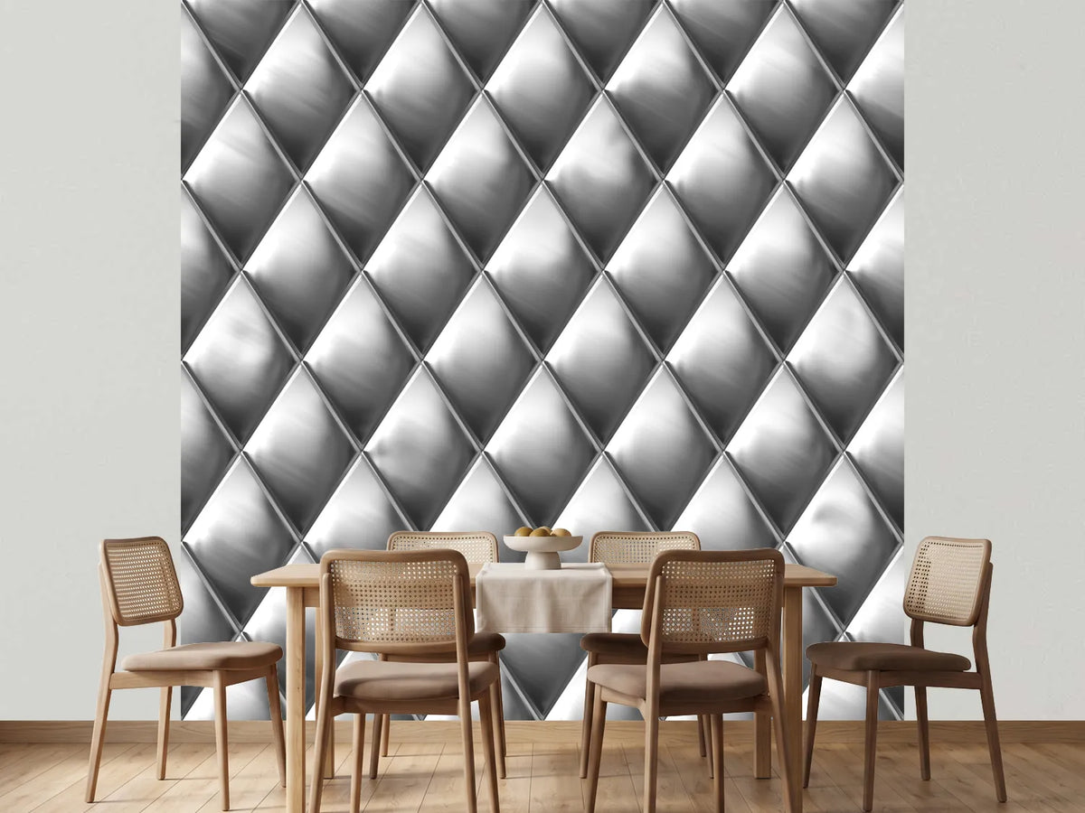 photo-wallpaper-3d-lozenges-silver-grey