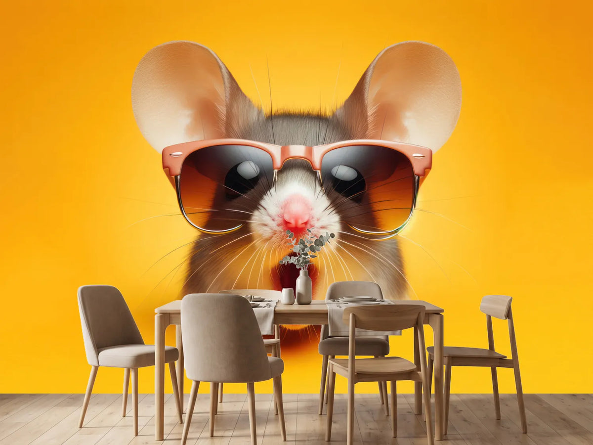 photo-wallpaper-surprised-photo-mouse-wearing-sunglasses-isolated-on-yellow-background