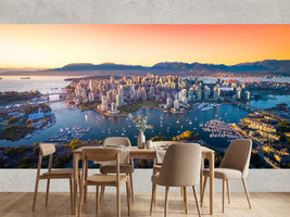 photo-wallpaper-vancouver-skyline-above-the-bay-in-glowing-sunset-light