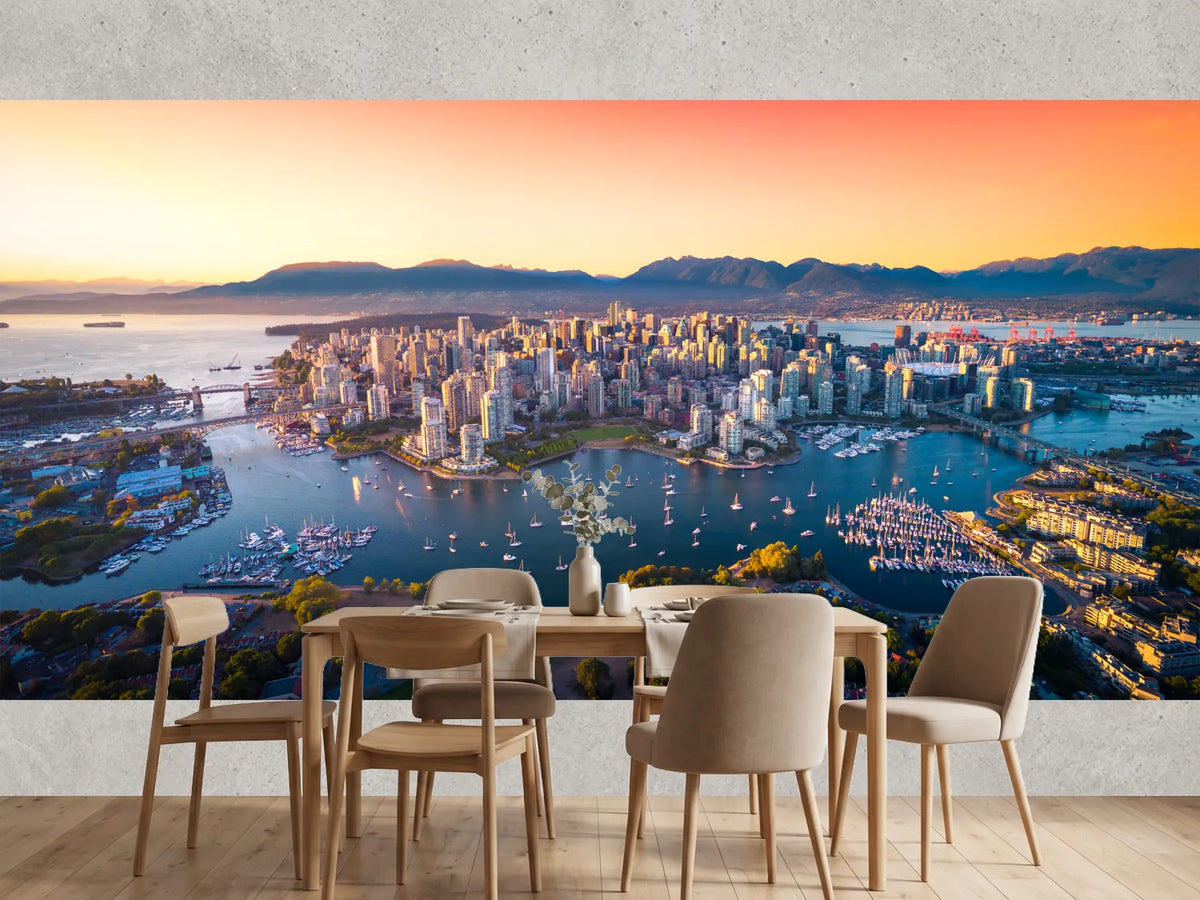 photo-wallpaper-vancouver-skyline-above-the-bay-in-glowing-sunset-light