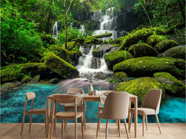 photo-wallpaper-beautiful-waterfall-in-green-forest-in-jungle
