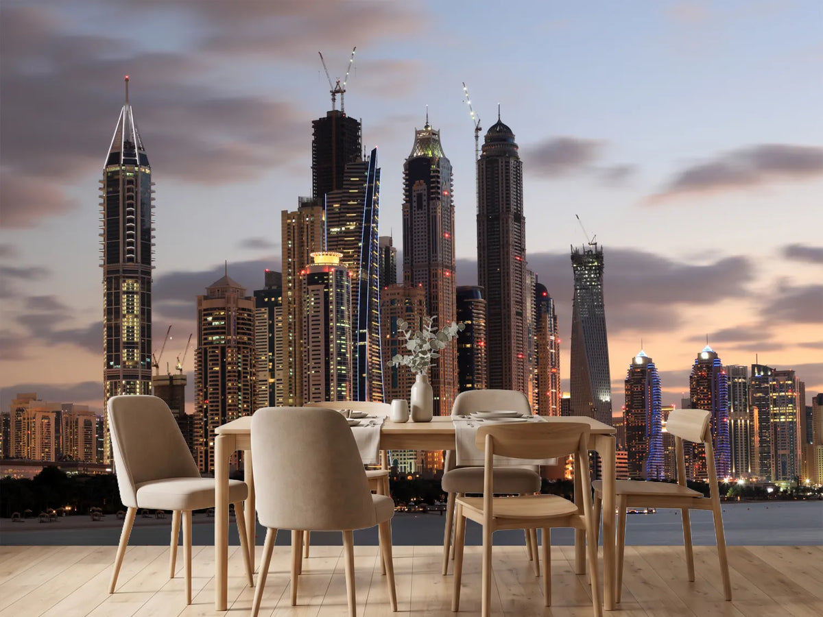 photo-wallpaper-skyline-dubai-at-sunset