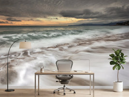 photo-wallpaper-foaming-waves-sunset