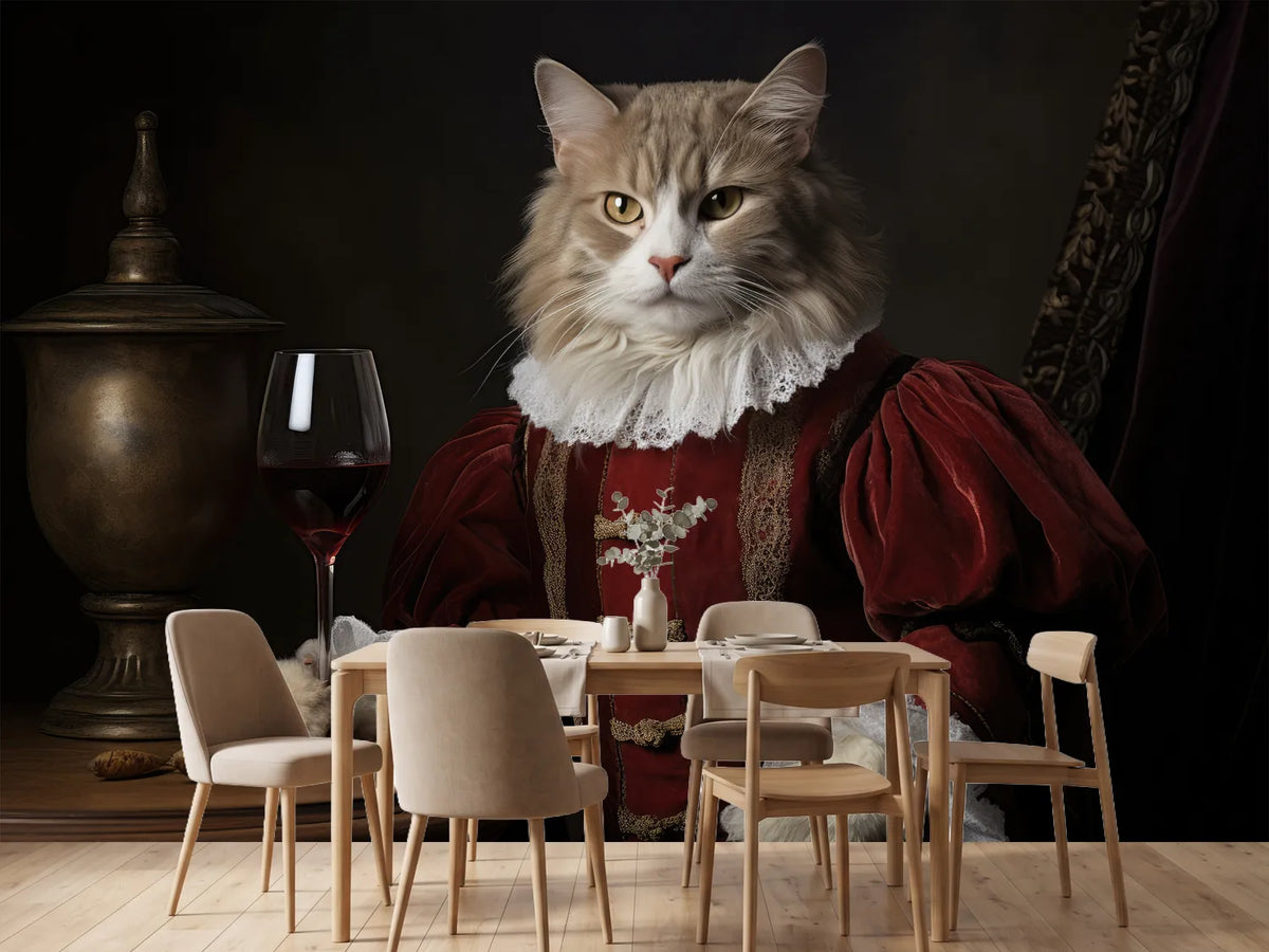 photo-wallpaper-cat-in-red-velvet-doublet-with-a-glass-of-red-wine-baroque-nobility
