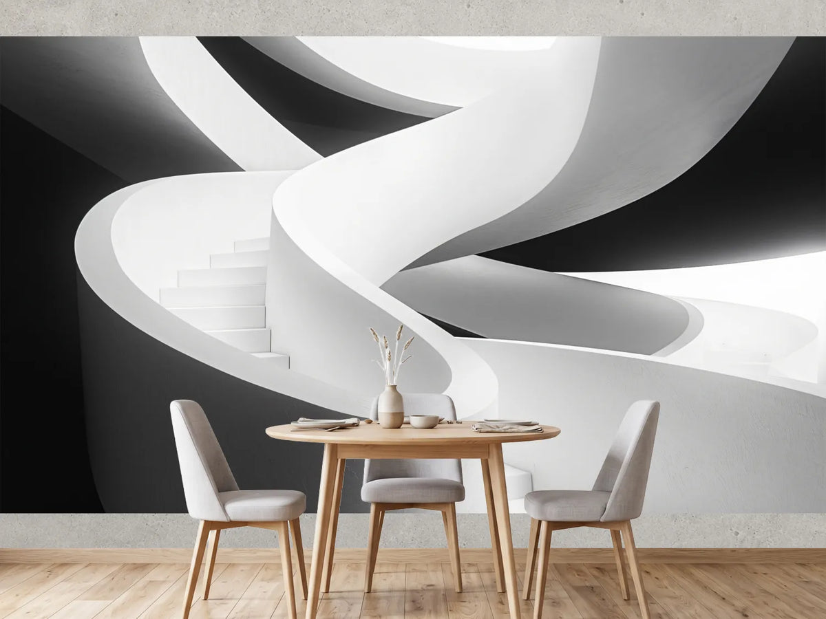 photo-wallpaper-white-spiral-staircase-in-stark-light-and-deep-shadow