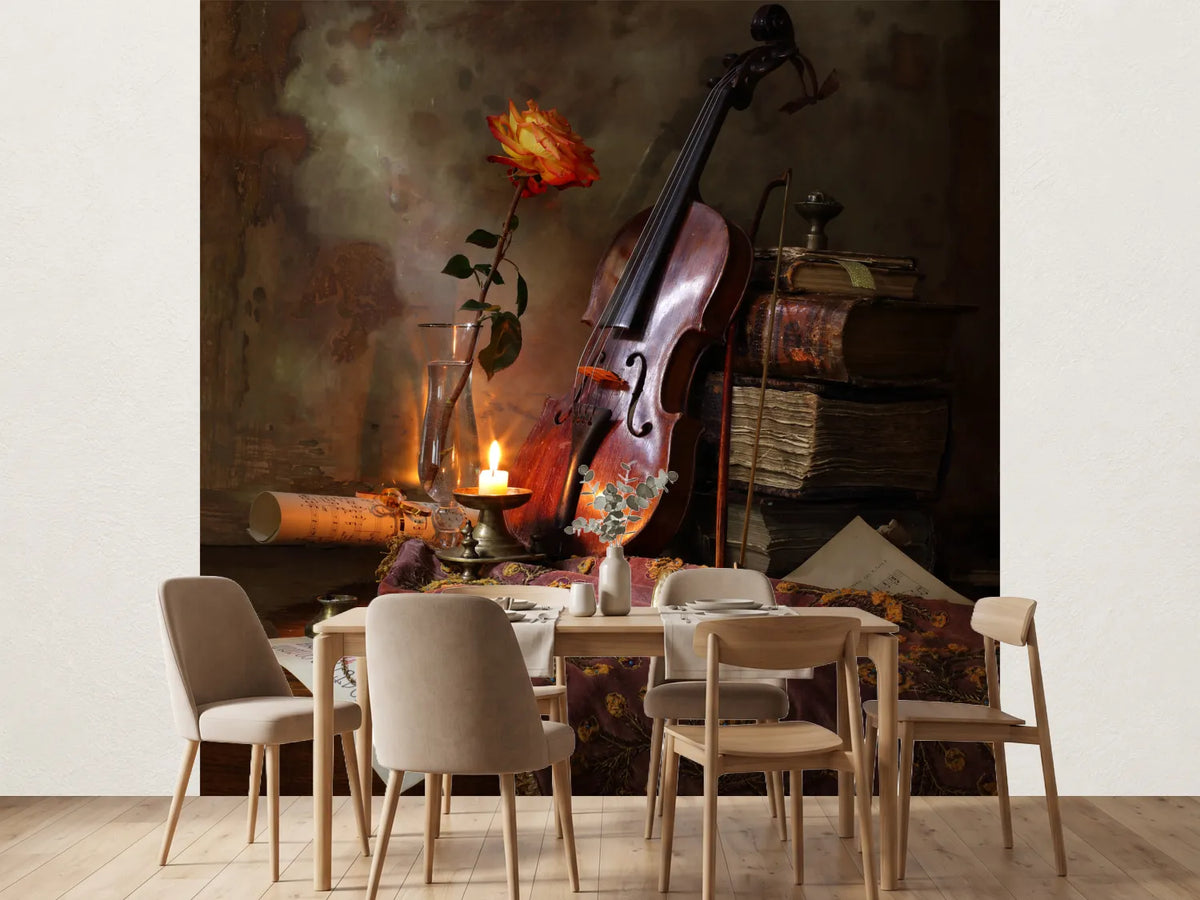 photo-wallpaper-still-life-with-violin-and-rose