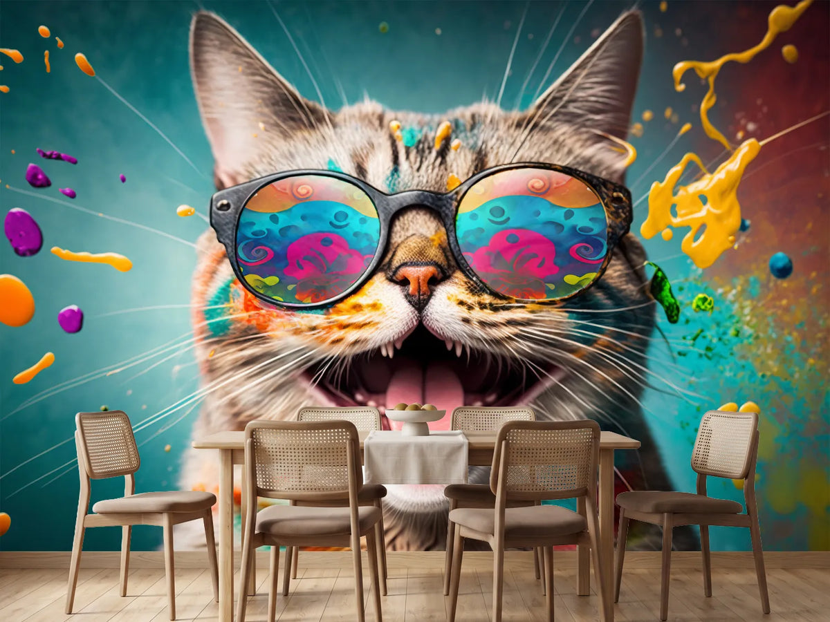 photo-wallpaper-grinning-cat-in-sunglasses-amid-bright-paint-splashes