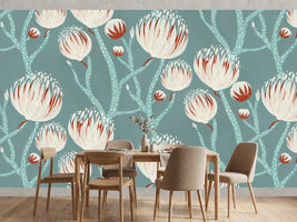 photo-wallpaper-teal-botanical-flower-pattern