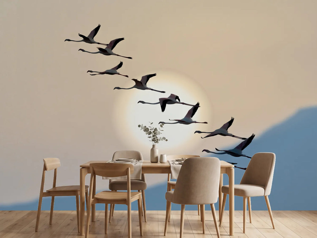 photo-wallpaper-flamingo-sunset-silhouettes