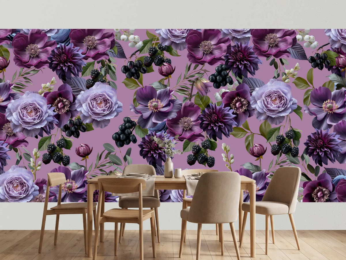 photo-wallpaper-purple-floral-berries