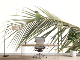 photo-wallpaper-green-parrot-palm-leaf