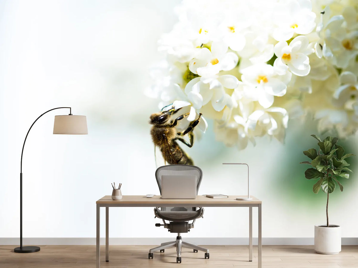 photo-wallpaper-the-bumblebee-and-the-flower