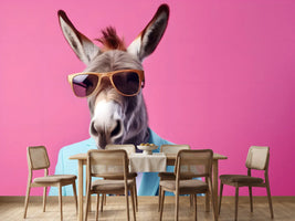 photo-wallpaper-donkey-in-sunglasses-and-a-pale-blue-suit-against-hot-pink