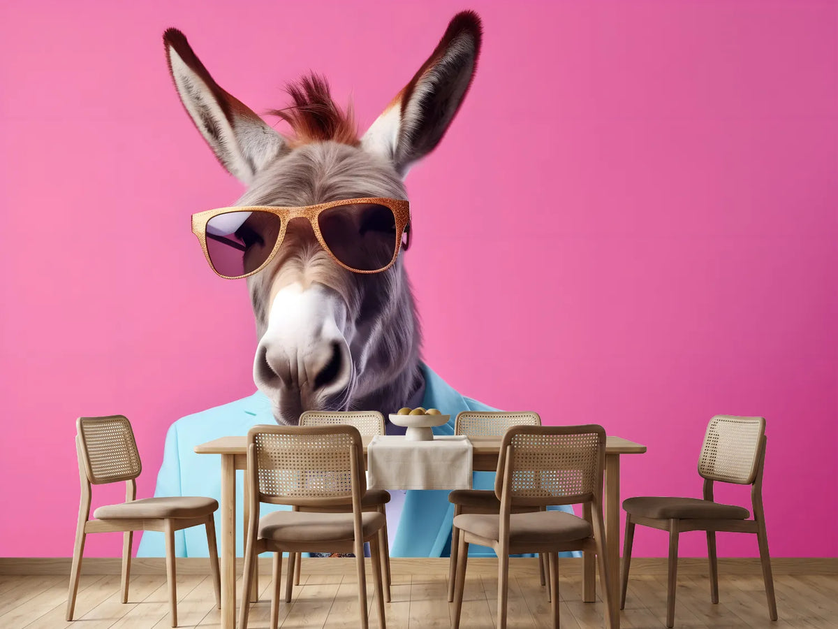 photo-wallpaper-donkey-in-sunglasses-and-a-pale-blue-suit-against-hot-pink