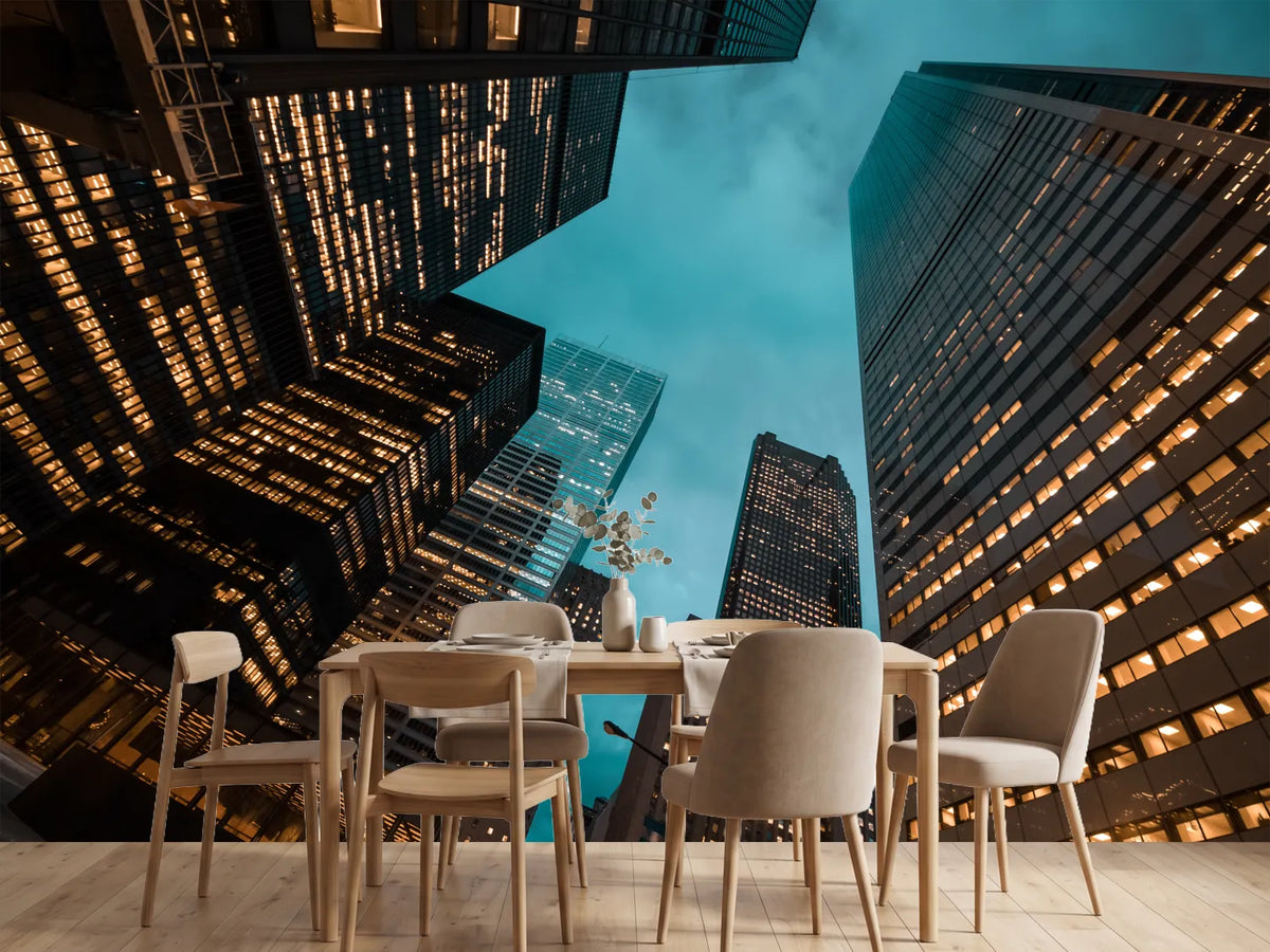 photo-wallpaper-night-view-of-toronto-city-skyscrapers-look-up
