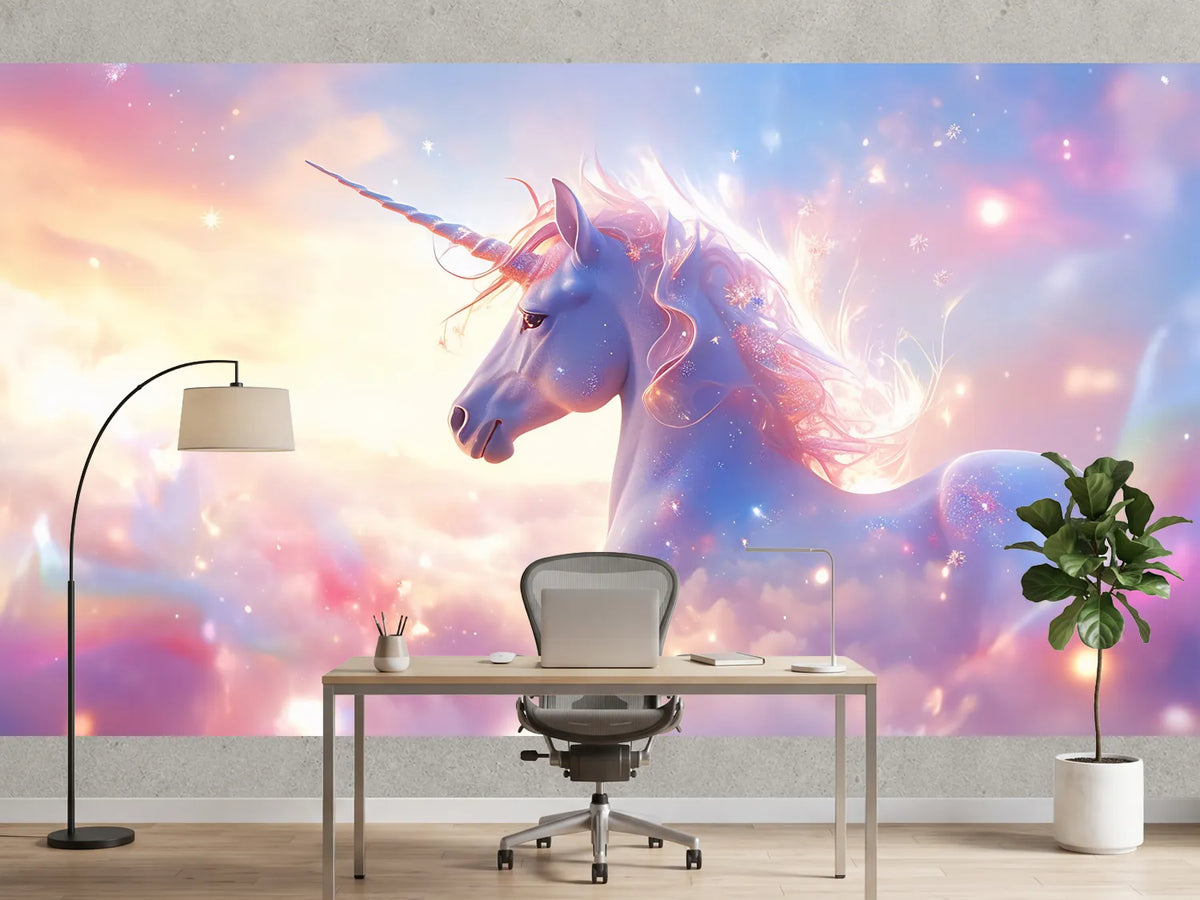 photo-wallpaper-unicorn-among-rose-pink-clouds-glittering-mane-in-sunlight