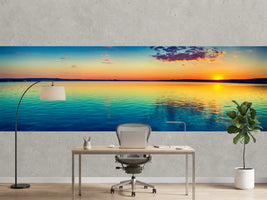 photo-wallpaper-sunset-over-the-lake-amazing-panorama-landscape