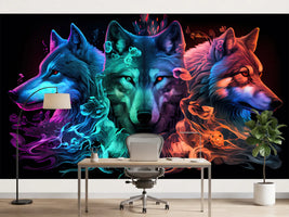 photo-wallpaper-wolf-pack-spirit-animal-by-generative-ai