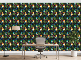 photo-wallpaper-colorful-jungle-birds