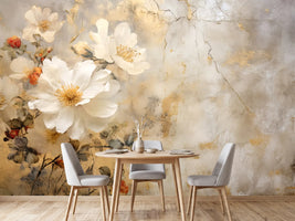 photo-wallpaper-vintage-floral-gold