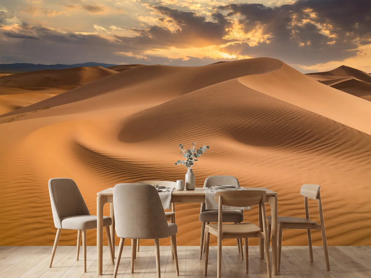 photo-wallpaper-sunset-over-the-sand-dunes-in-the-desert