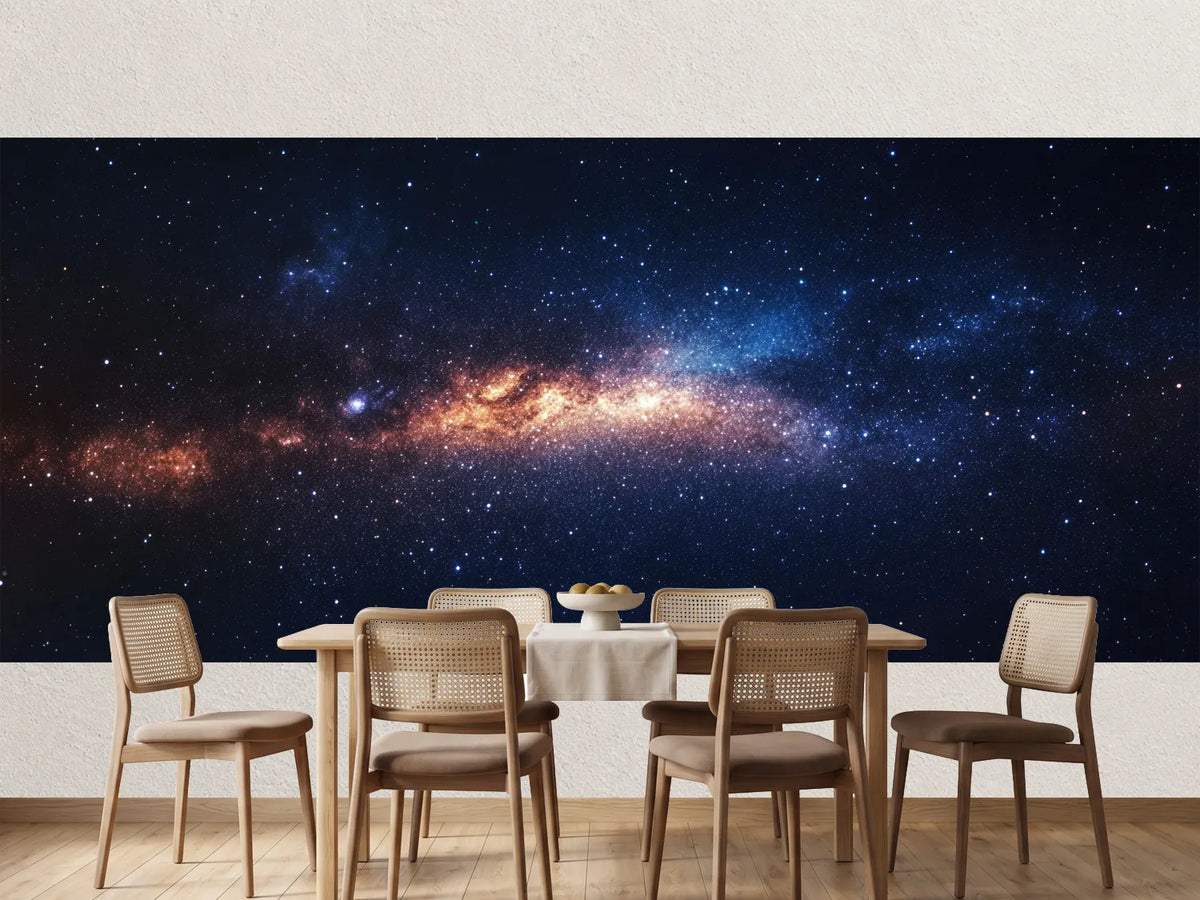 photo-wallpaper-glowing-galaxy-band-in-amber-and-deep-blue-among-countless-stars