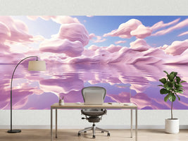 photo-wallpaper-beautiful-surreal-pink-clouds-on-the-sky-and-their-water-reflection
