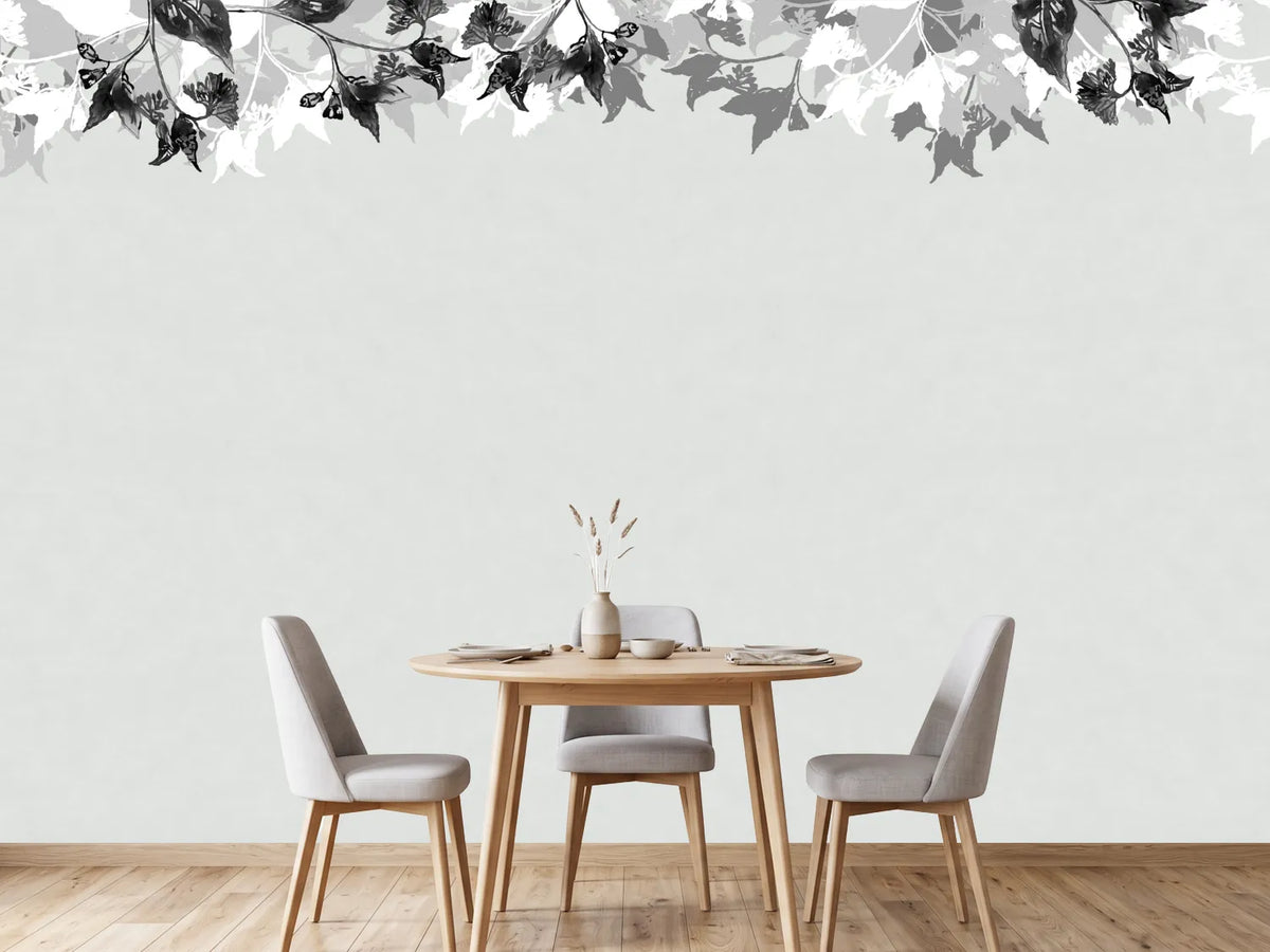 photo-wallpaper-monochrome-leaf-border