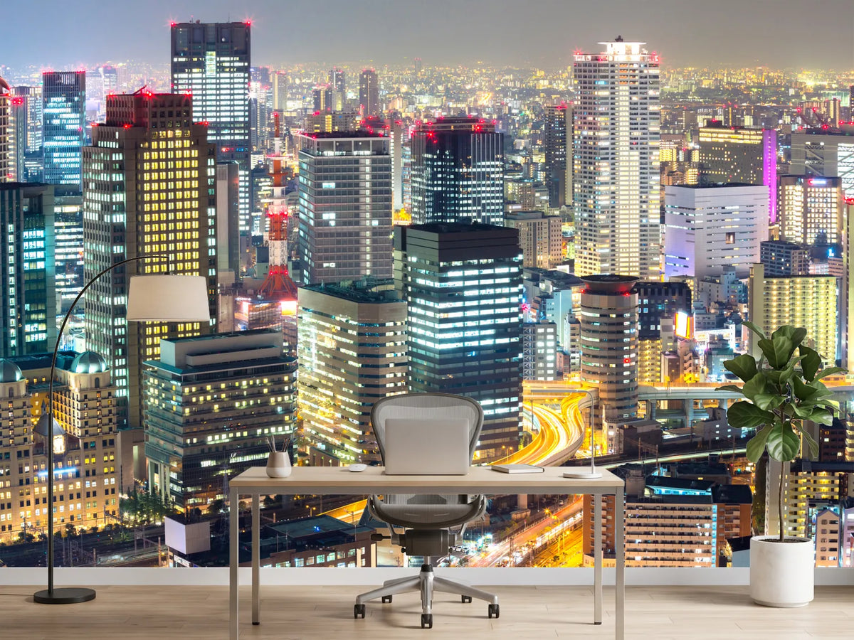 photo-wallpaper-skyline-osaka-in-sea-of-lights