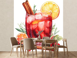 photo-wallpaper-red-winter-cocktail-with-cranberries-and-cinnamon-in-soft-watercolour
