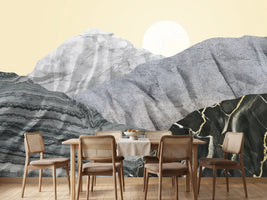 photo-wallpaper-textured-mountain-sun