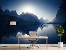 photo-wallpaper-reflected-mountain-sunrise