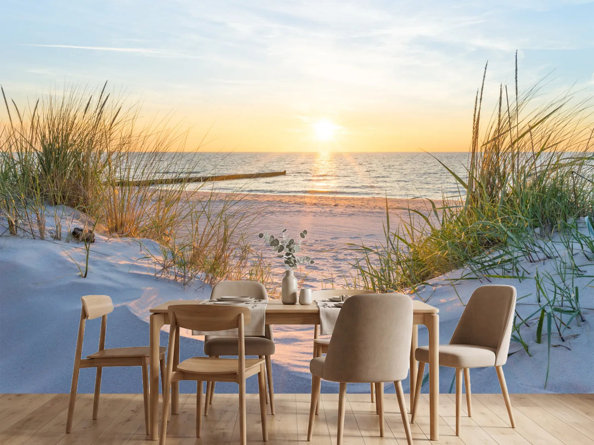 photo-wallpaper-sunset-on-the-baltic-sea