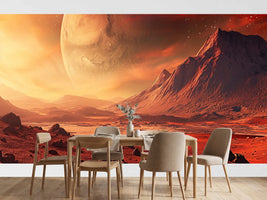 photo-wallpaper-red-landscape-of-mountains-on-the-planet-mars