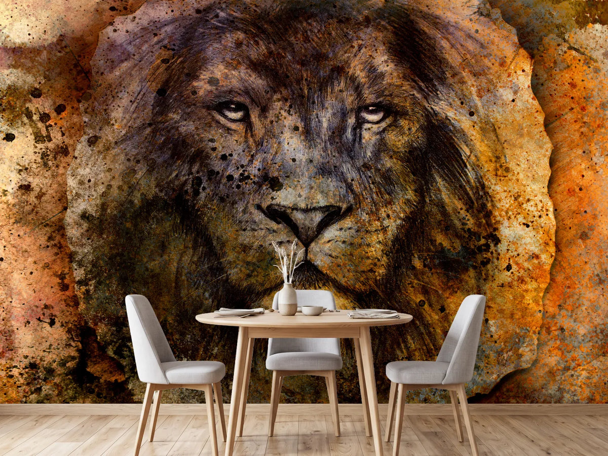 photo-wallpaper-portrait-of-a-lion-ii