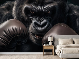 photo-wallpaper-gorilla-in-boxing-gloves-with-guard-raised-in-deep-shadow